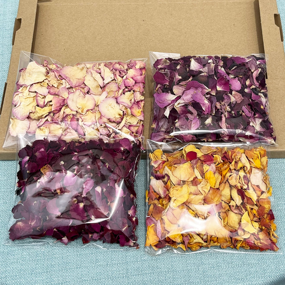 ドライフラワー バラ花びら】 4色セット 計40g（4色各10g） ドライ 